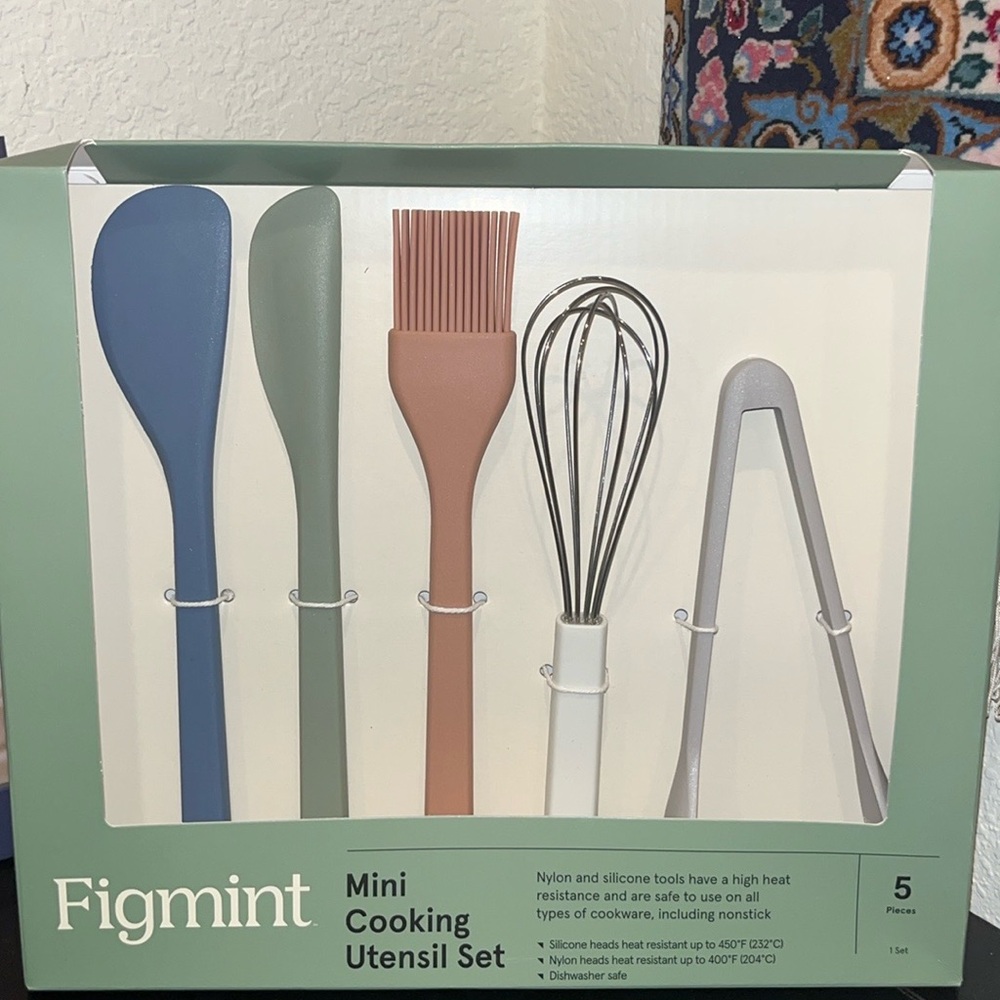 Set of 5 mini cooking utensils